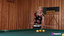 Ana Fey's teasing videos are pure gold... this time she took her time on the pool table to perform one of the hottest teasing videos ever! Are you ready to watch her playing those balls?!